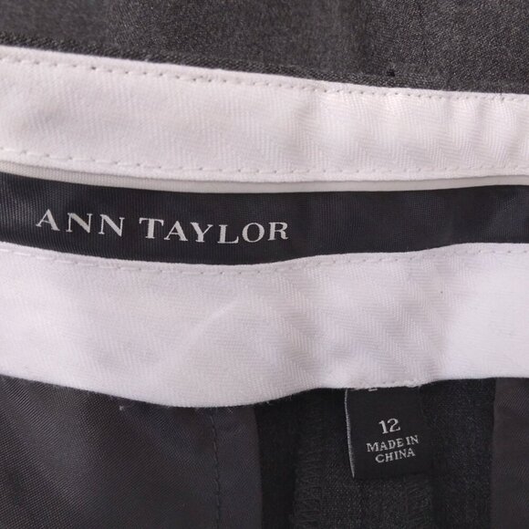 Ann Taylor | Charcoal Gray Dress Pants | Size 12 - Picture 7 of 8